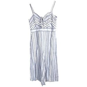 VIOLET WEEKEND blue white cotton jumpsuit